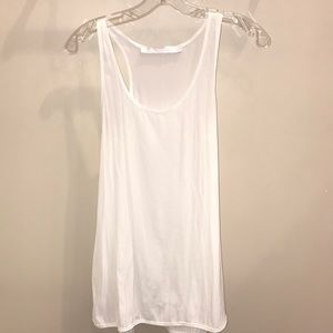 Satin side slit tank